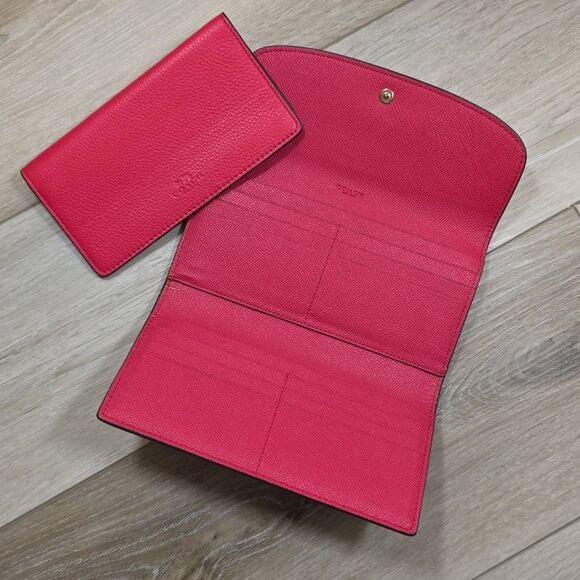 Coach Lexy Pebbled Leather Shoulder Bag - Matching Wallet + Checkbook Cover Incl - Picture 16 of 16